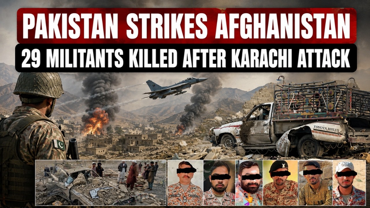 Pakistan Launches Cross-Border Strikes in Afghanistan After Karachi Attack