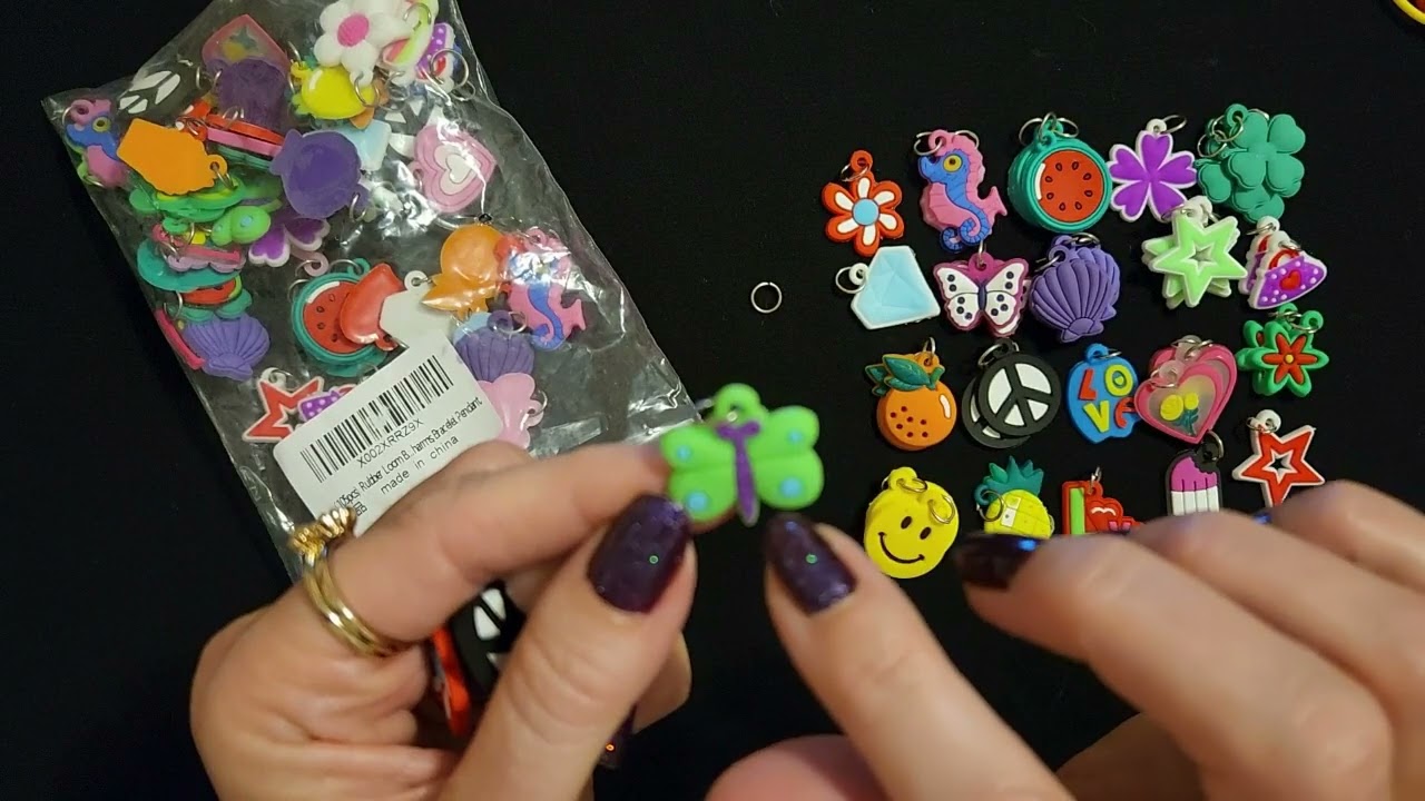 ASMR | Colorful Silicone Necklaces & Pendants (Whisper)