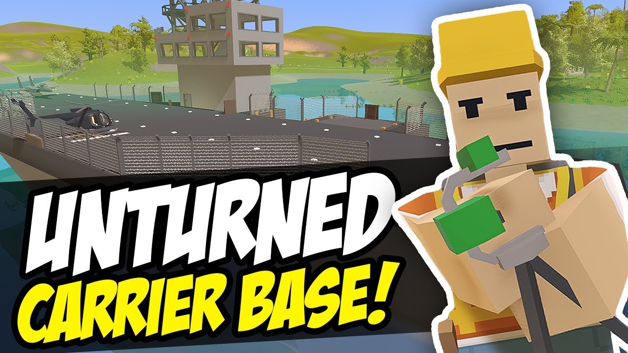 AIRCRAFT CARRIER BASE - Unturned Base Build | Speed Build!