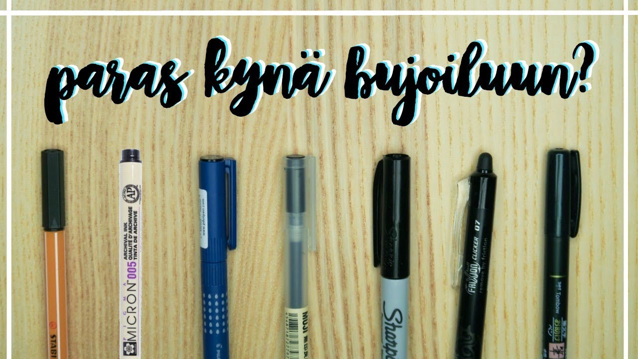 PARAS KYNÄ? | testissä bujoilu kyniä | BULLET JOURNAL SUOMI