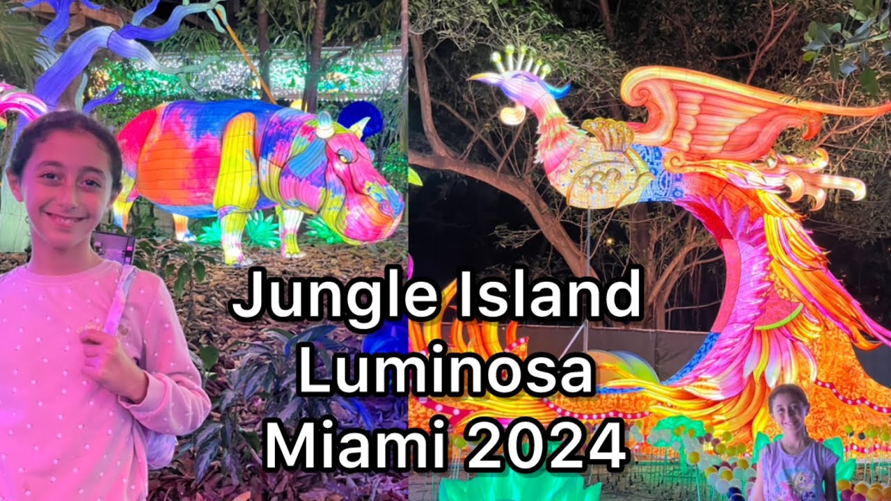 Jungle Island Luminosa Festival in Miami 2024 Tour! Fun things to do in miami !