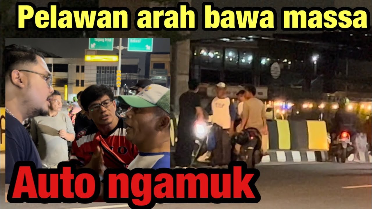 Tertib || TRAGEDI curug kalimalang || R_I_8_U_T dengan pelawan arah || masa pun datang