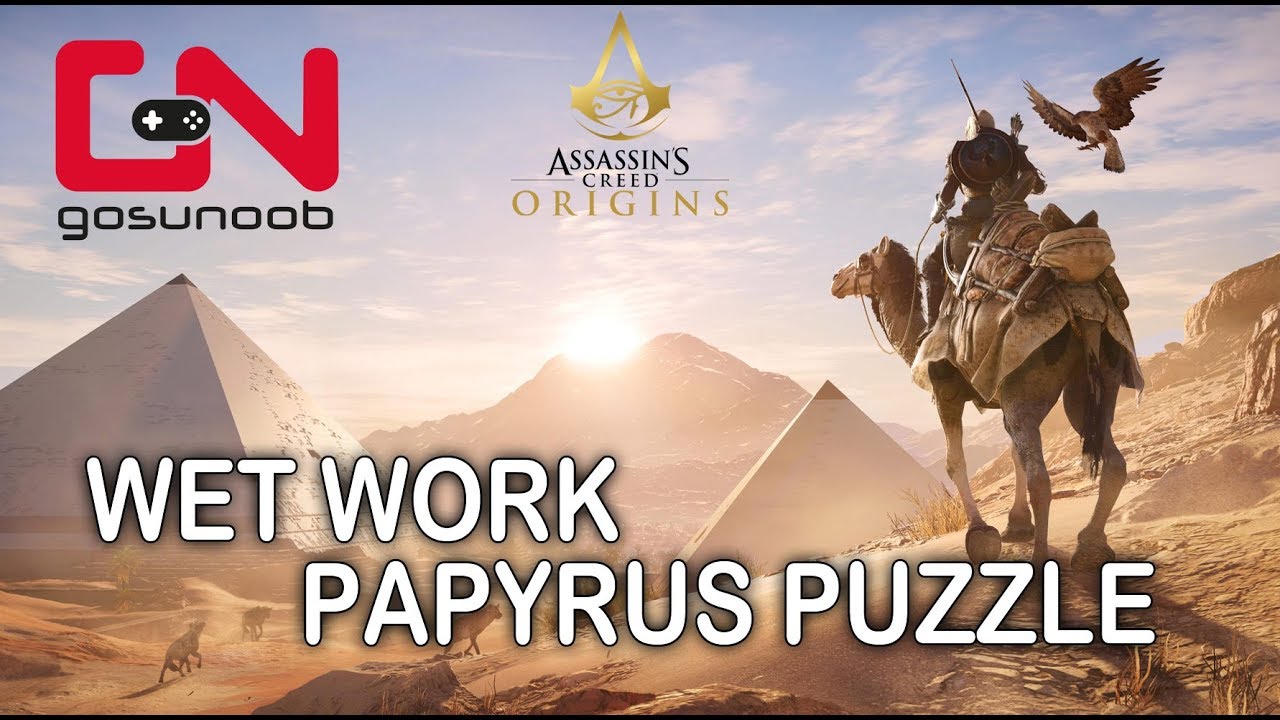 Assassin's Creed: Origins - Wet Work Papyrus Puzzle - How to solve
