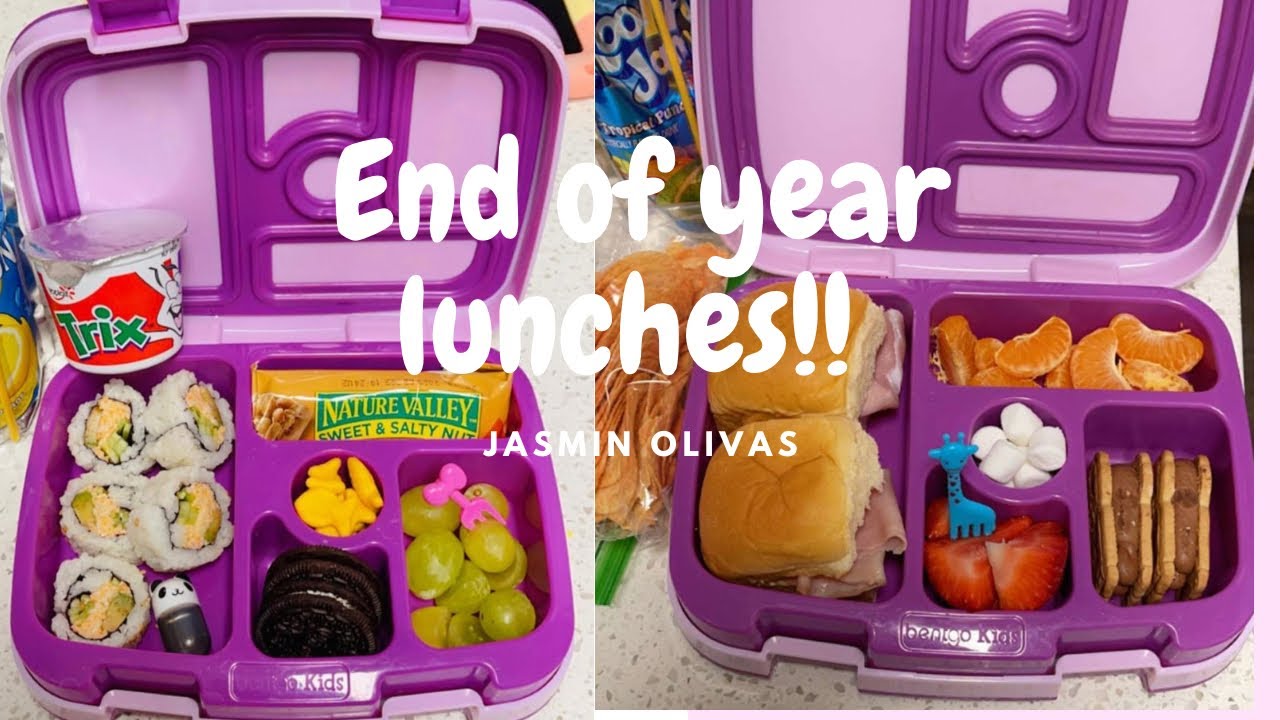 Last week of school lunches|Kids school lunch ideas|Elementary school lunches|