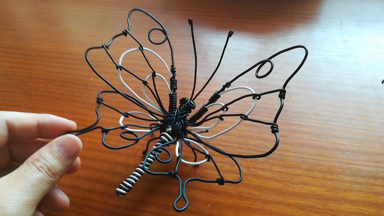 How to make a 3D butterfly with wire in 10 minutes