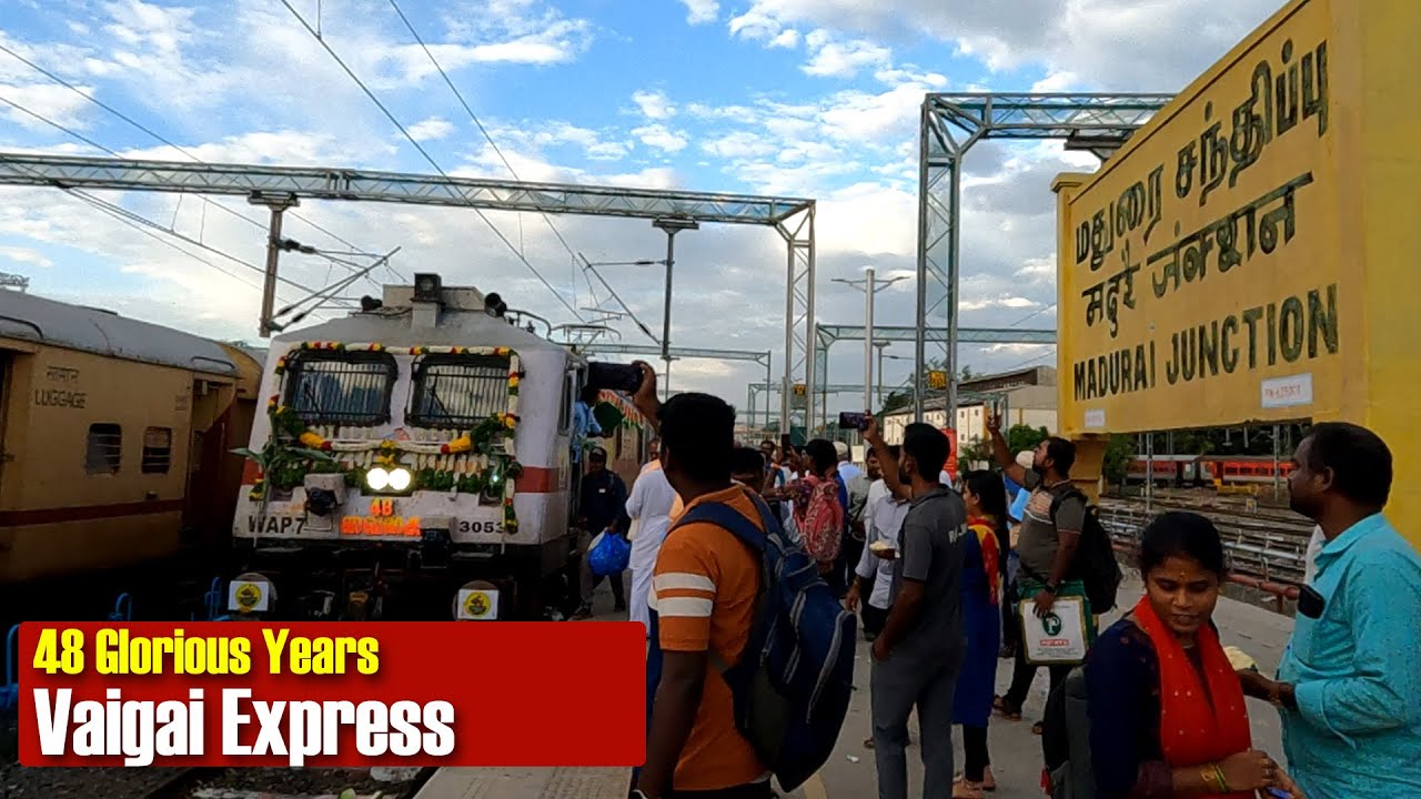 48 Glorious years of Vaigai Express | Madurai Railway Station