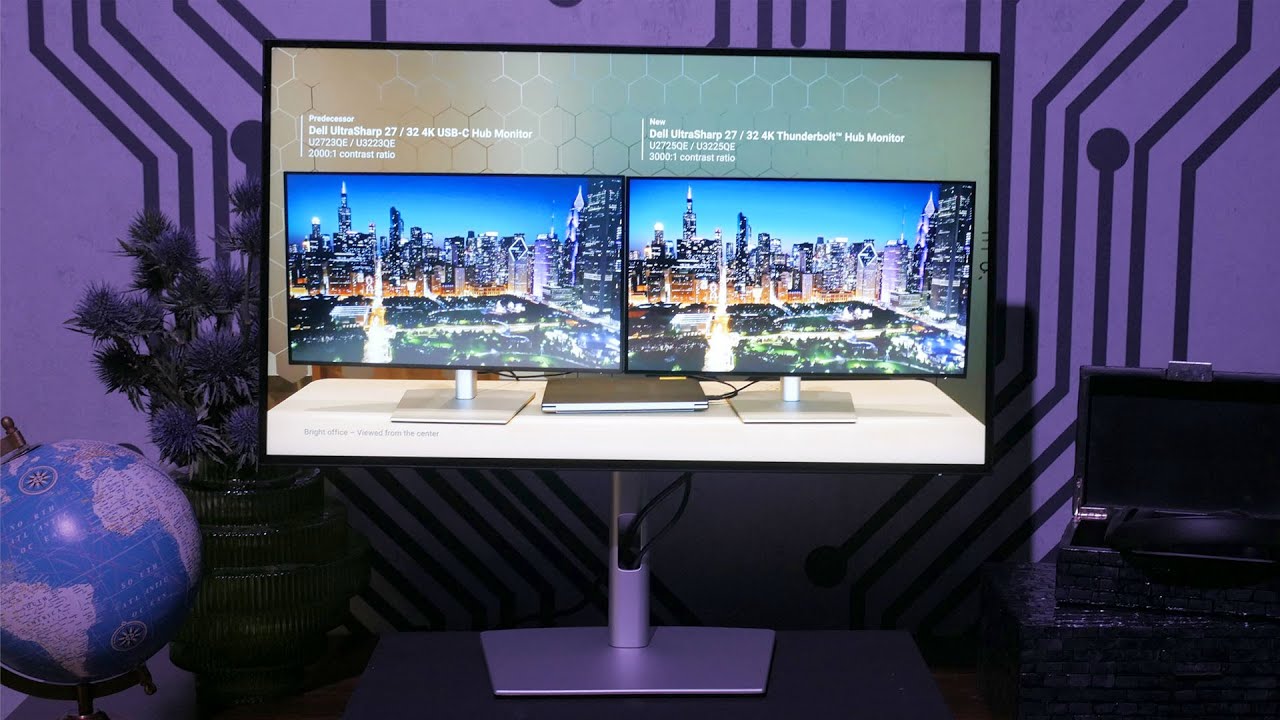 Dell UltraSharp U3225QE 4K and U2725QE 4K with IPS Black