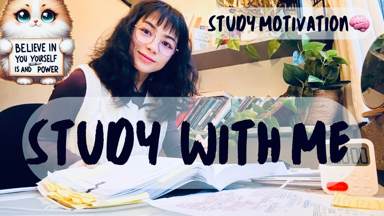 12 Hours Study With Me | Real-Time Productivity, Focused | Background Noise | Pomodoro Timer 90/10