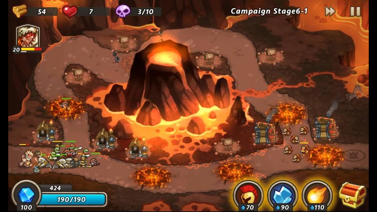 Castle Defense 2 - [6-1] #16  (3 Stars) [HD] - Volcano Conflict