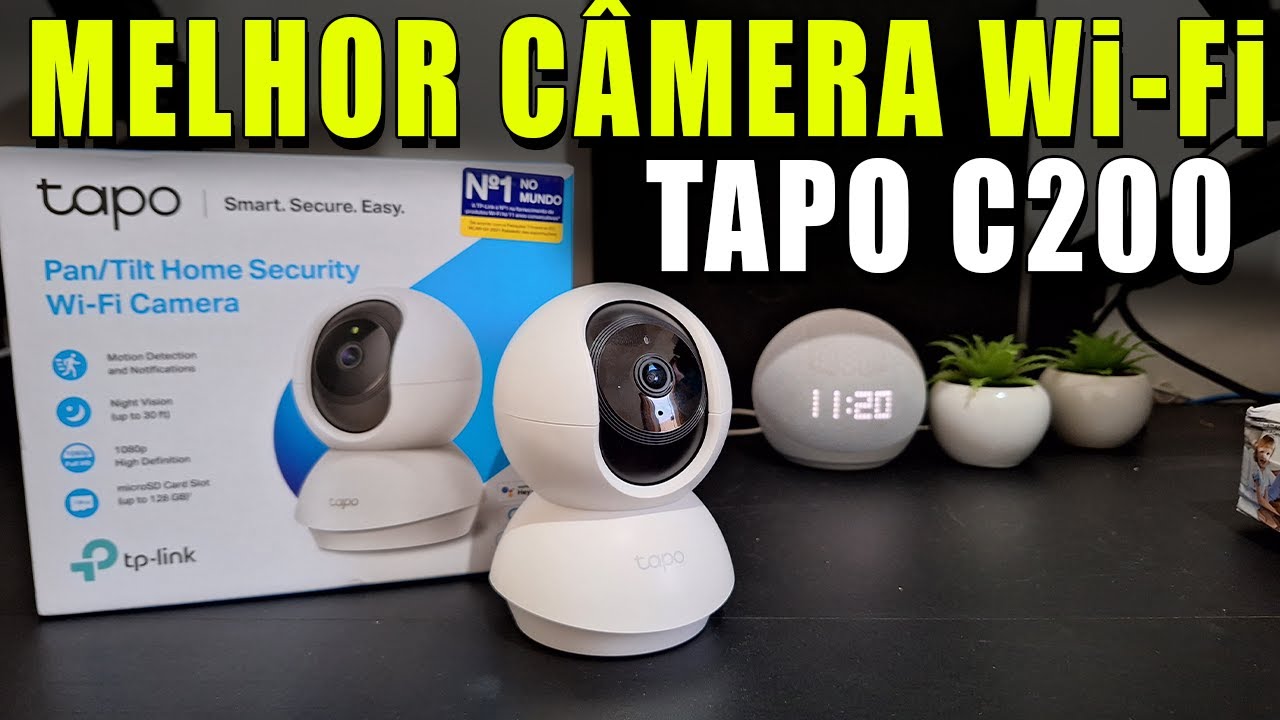 GOSTEI! ESSA É A MELHOR CÂMERA DE SEGURANÇA Wi Fi Completa, Boa, Barata! TP Link Tapo C200