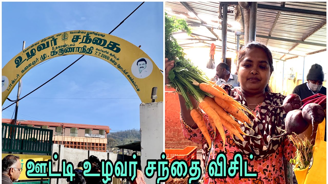அடேங்கப்பா வித்தியாசம்.இவ்ளோ கம்மியா?Ooty vegetable market visit/ஊட்டி உழவர் சந்தை/Ooty Vlog