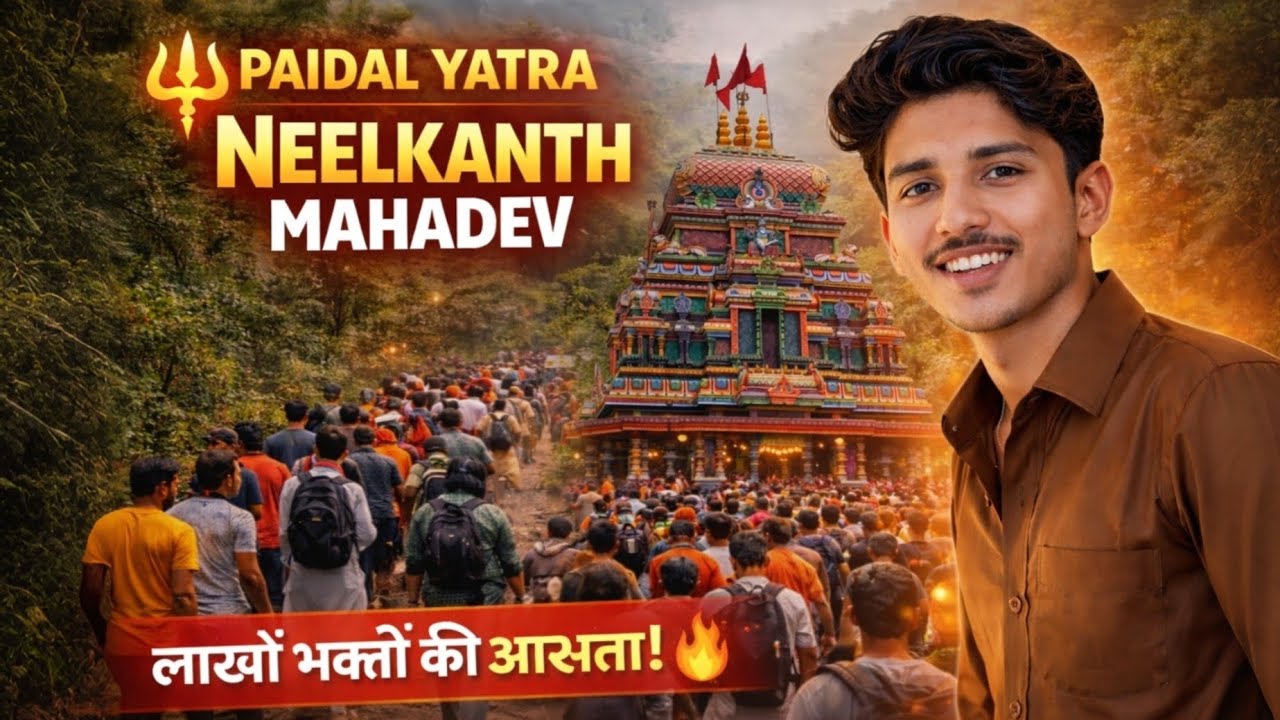 “Itni Bheed? 😳 Neelkanth Mahadev Paidal Yatra 🔱 | Shivratri Ka Asli Scene!” #NeelkanthMahadev