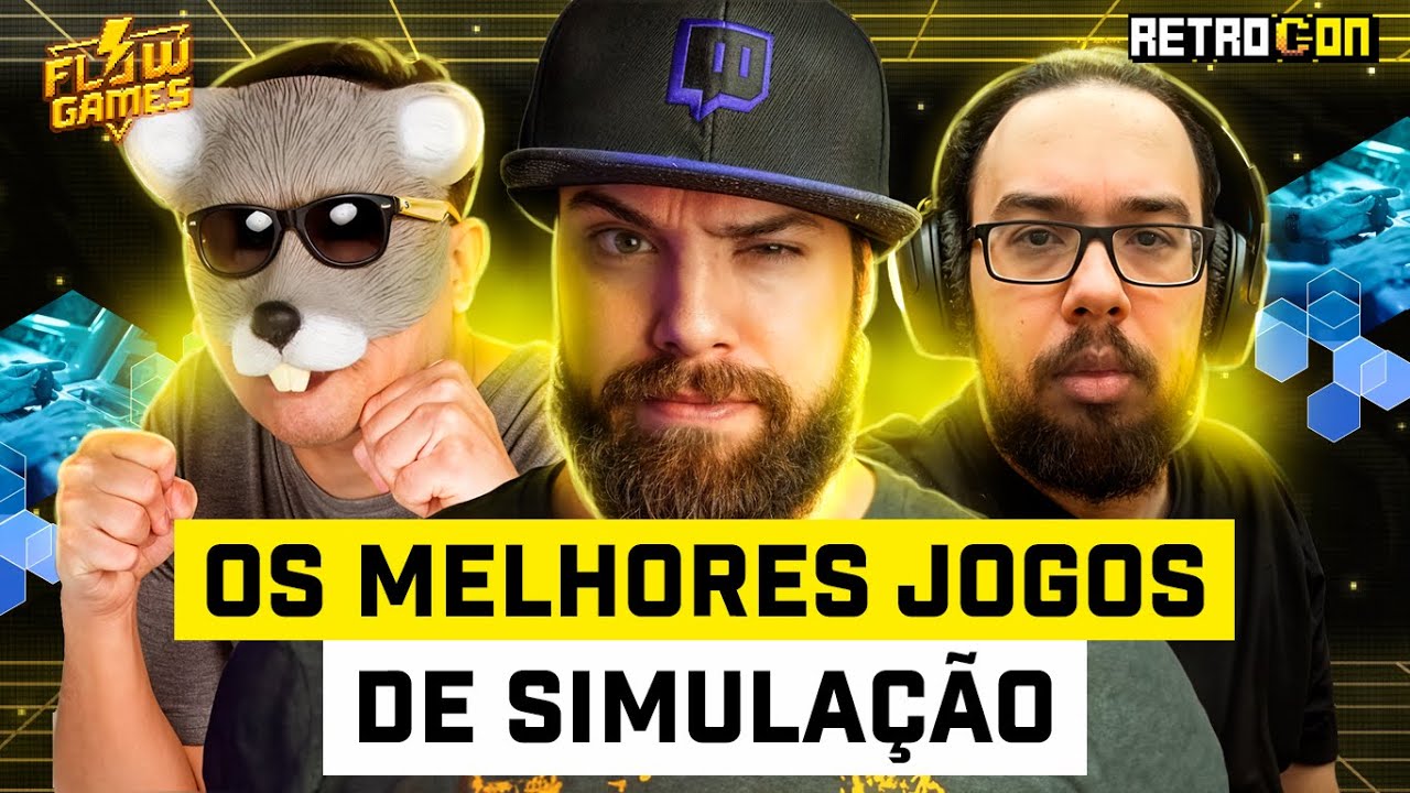 Os MELHORES JOGOS de SIMULA&Ccedil;&Atilde;O ft. LUDGERO, THE DARKNESS e RATO BORRACHUDO - #flowgames #158