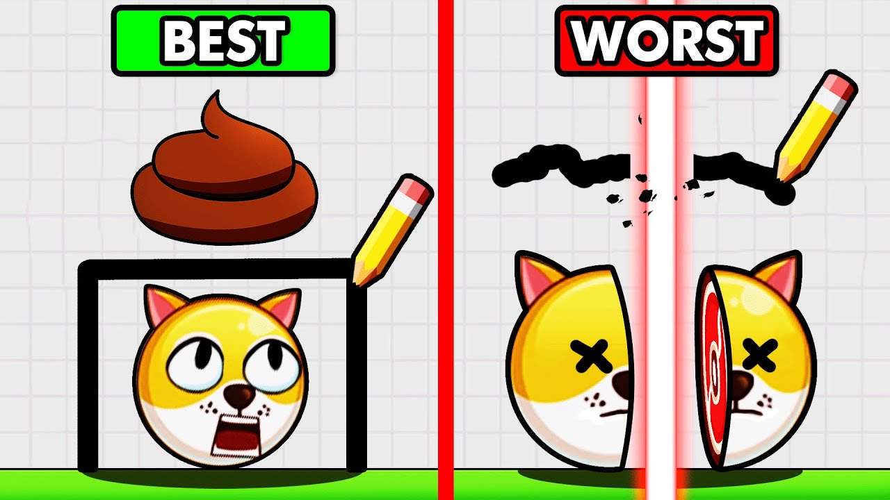 EASY vs IMPOSSIBLE RESCUE (Save The Doge)