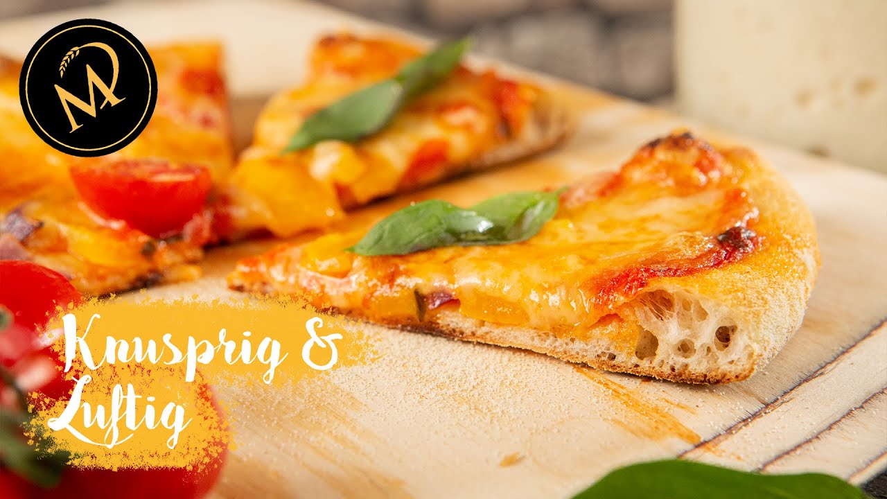 Der einfachste Weg zum Pizzateig mit Lievito Madre I Pizza  ohne Presshefe mit Sauerteig