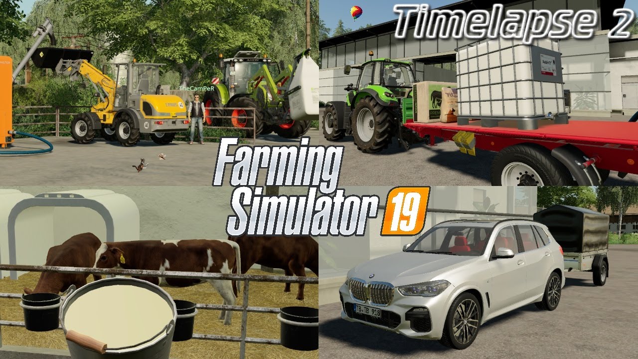 Making own SEEDS and feeding cute CALVES with @The CamPeR! 🐮🚜💨 | [FS19] - Timelapse #2 Hof Bergmann