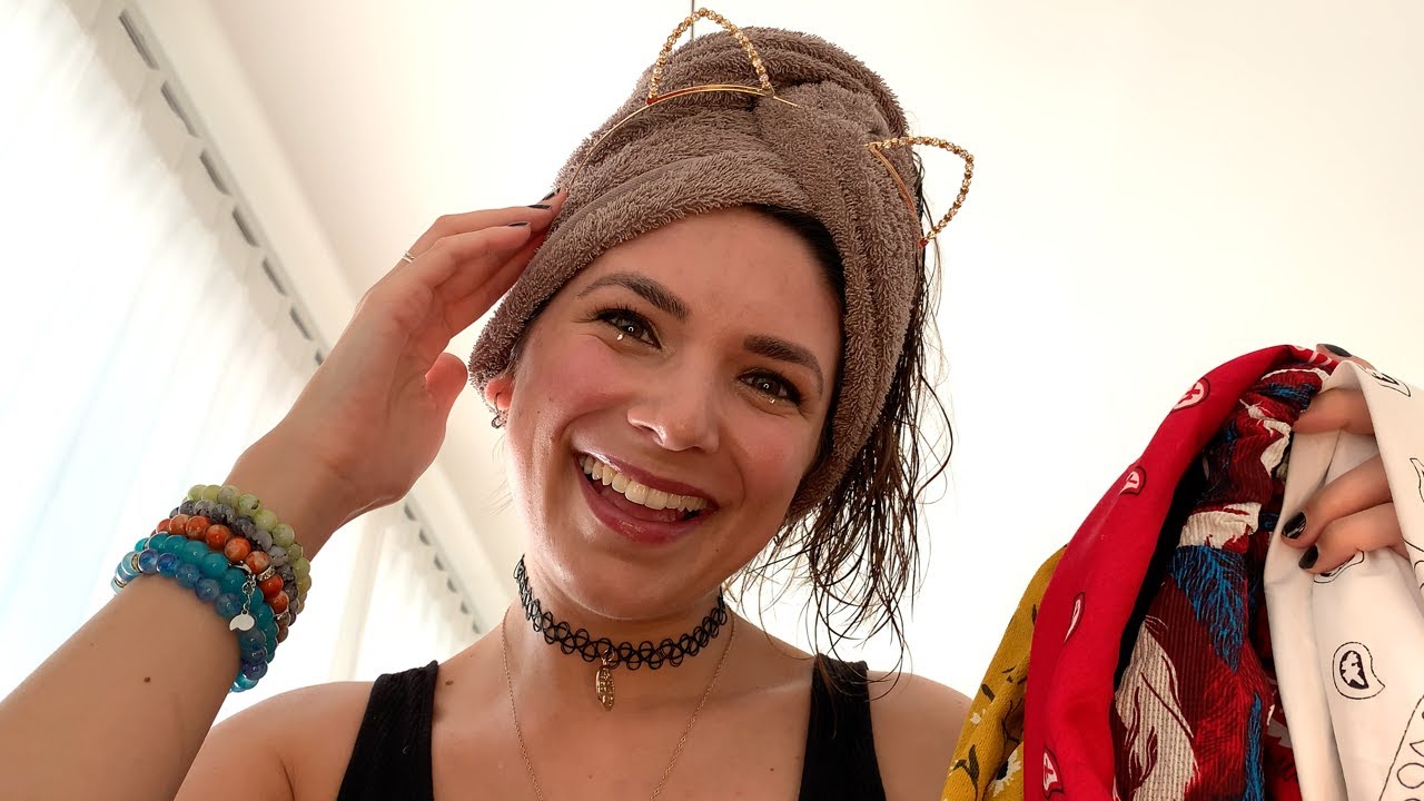 ASMR Wet Hairstyles Bandana & Hairband + Brushing My Hair (RP, Personal Attention, German/Deutsch)