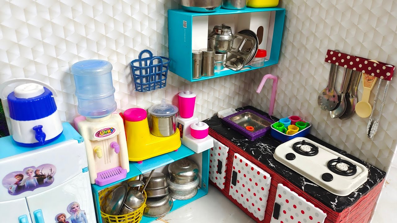 Cardboard Miniature Kitchen Making in Easy/craft tamil