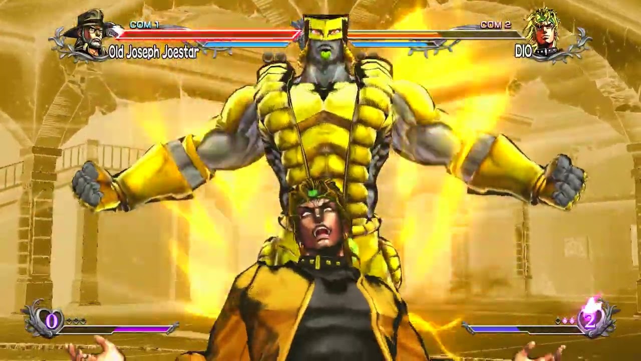 Old Joseph Joestar vs DIO - JoJo's Bizarre Adventure All-Star Battle R