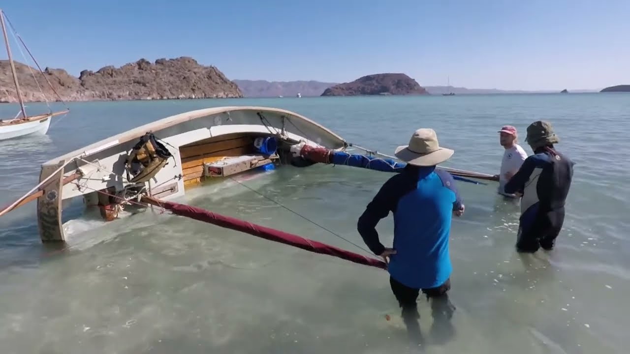 Capsize testing of Drascombe Lugger and Dabber with updated flotation