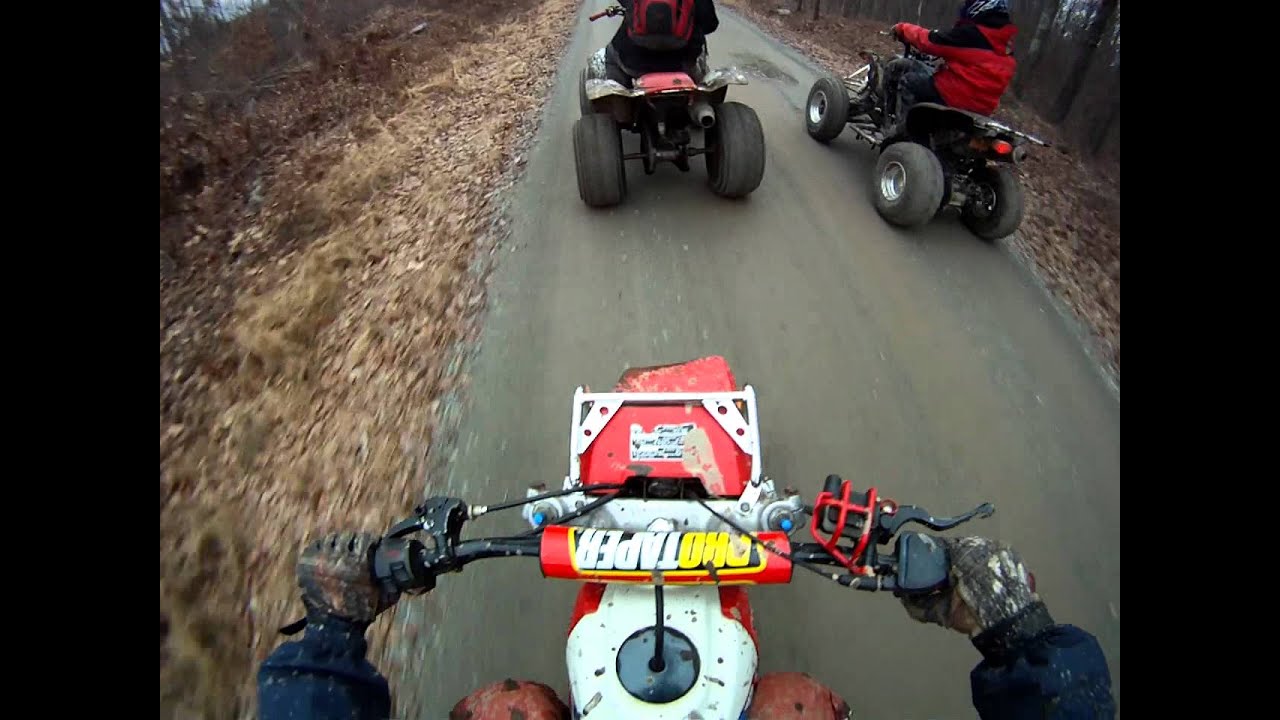 Drag racing 1985 ATC 200x, Yamaha raptor 660r, 87 Honda 250x