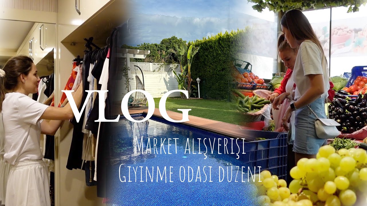 EVİME GERİ DÖNDÜM 😍 MARKET ALIŞVERİŞİ , GİYİNME ODAMI DÜZENLİYORUZ , Dolap a yüklüyoruz  🏡 VLOG