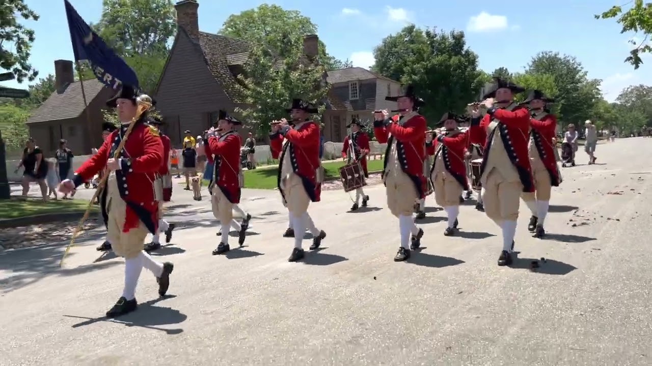 Colonial Williamsburg Senior Corps Fifes & Drums Graduation March, 2022-07-16