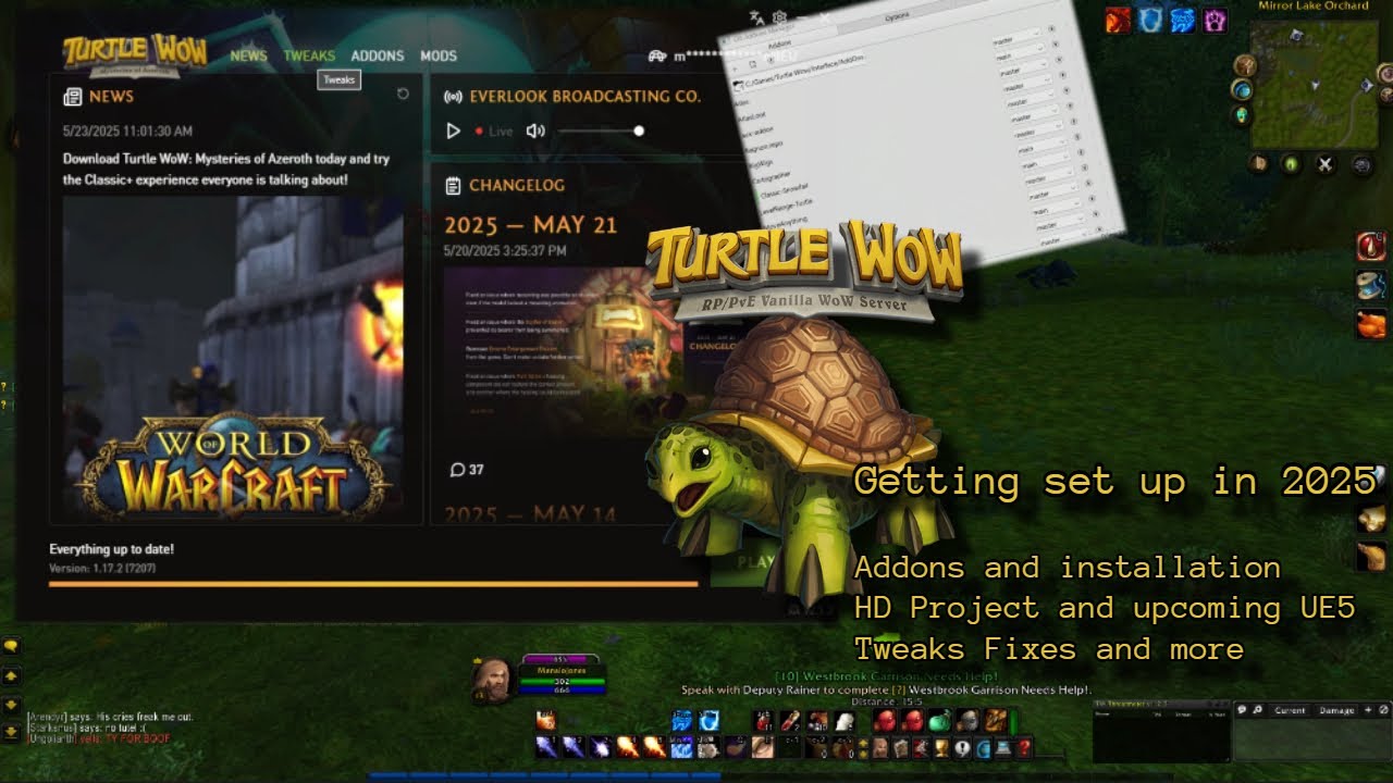 Всё, что нужно для начала игры в Turtle WoW 2025 — дополнения! HD-проект! Доработки и исправления!