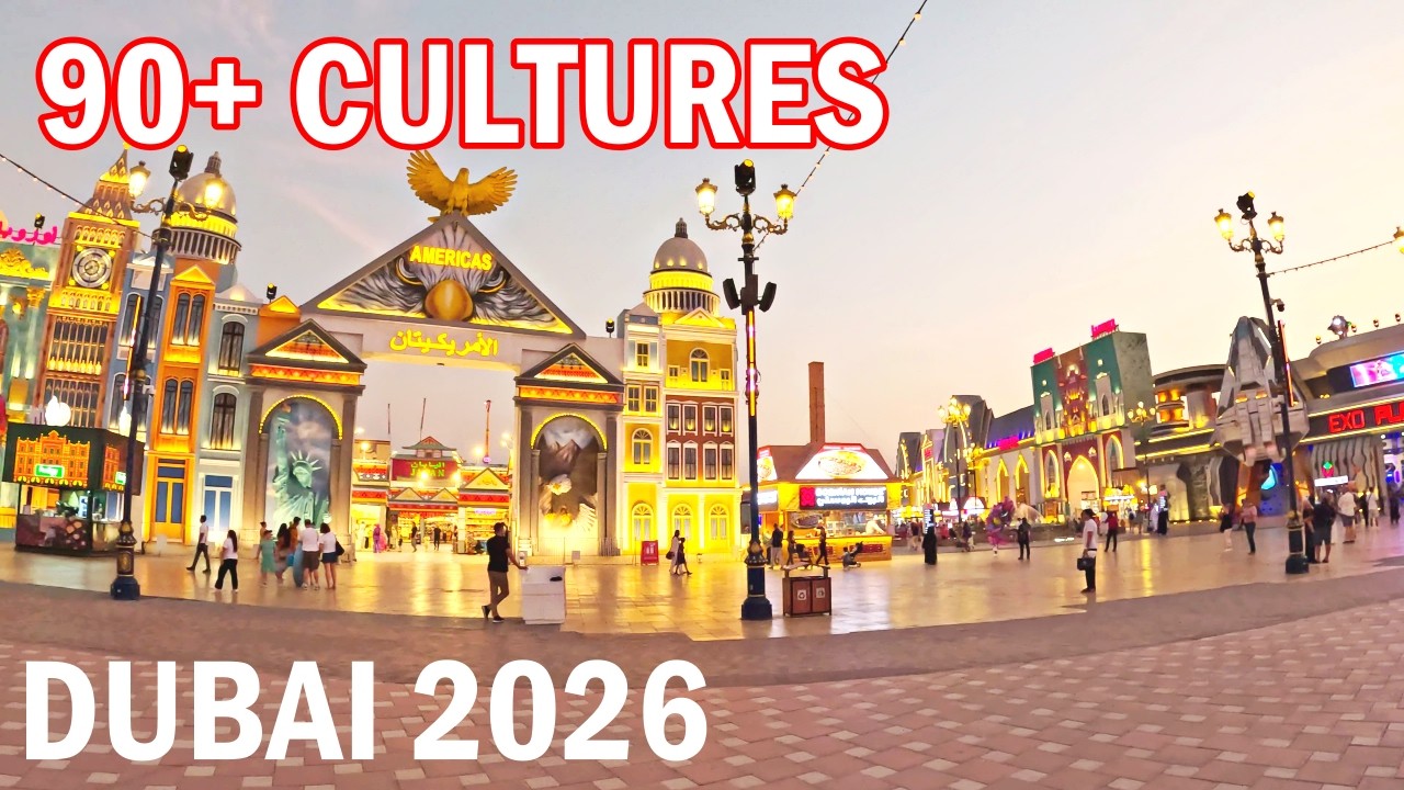 🇦🇪 Dubai Global Village Night Walk 4K | Full Walking Tour