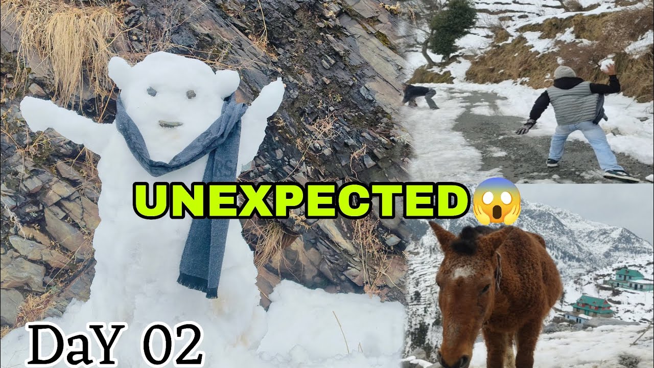 DAY 02 || UNEXPECTED😱 || SNOW MOUNTAINS || ROSE VLOGS 