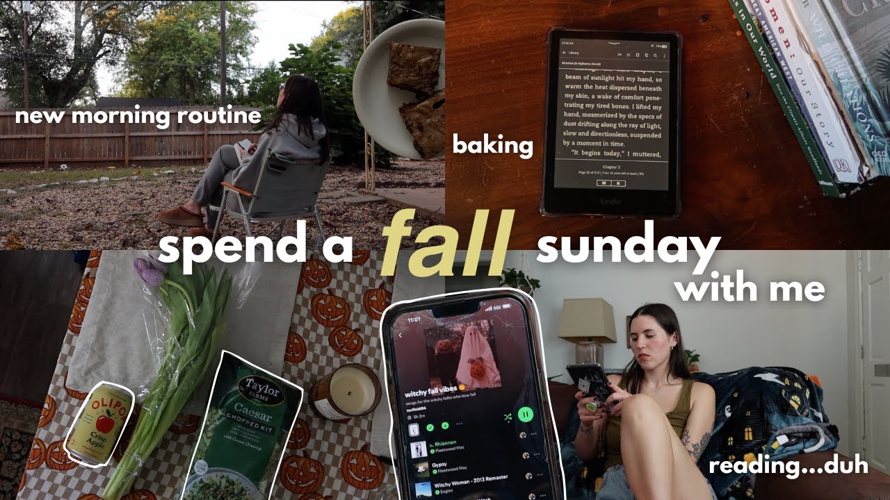 Spend a *fall* sunday with me 🍂 chatty vlog, resetting for the week, reading dark romance