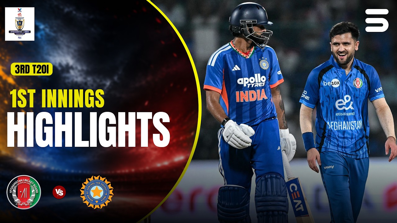1st Innings Highlights | Afghanistan vs India | M 3 | T20I Series 2026 | ACB | M9N1J