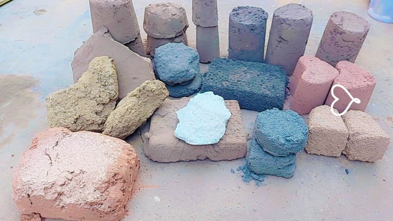Asmr 💞 H.B.D🎂 @kramaali6819🎂different texture crumbling in dry floor #oddlysatisfying