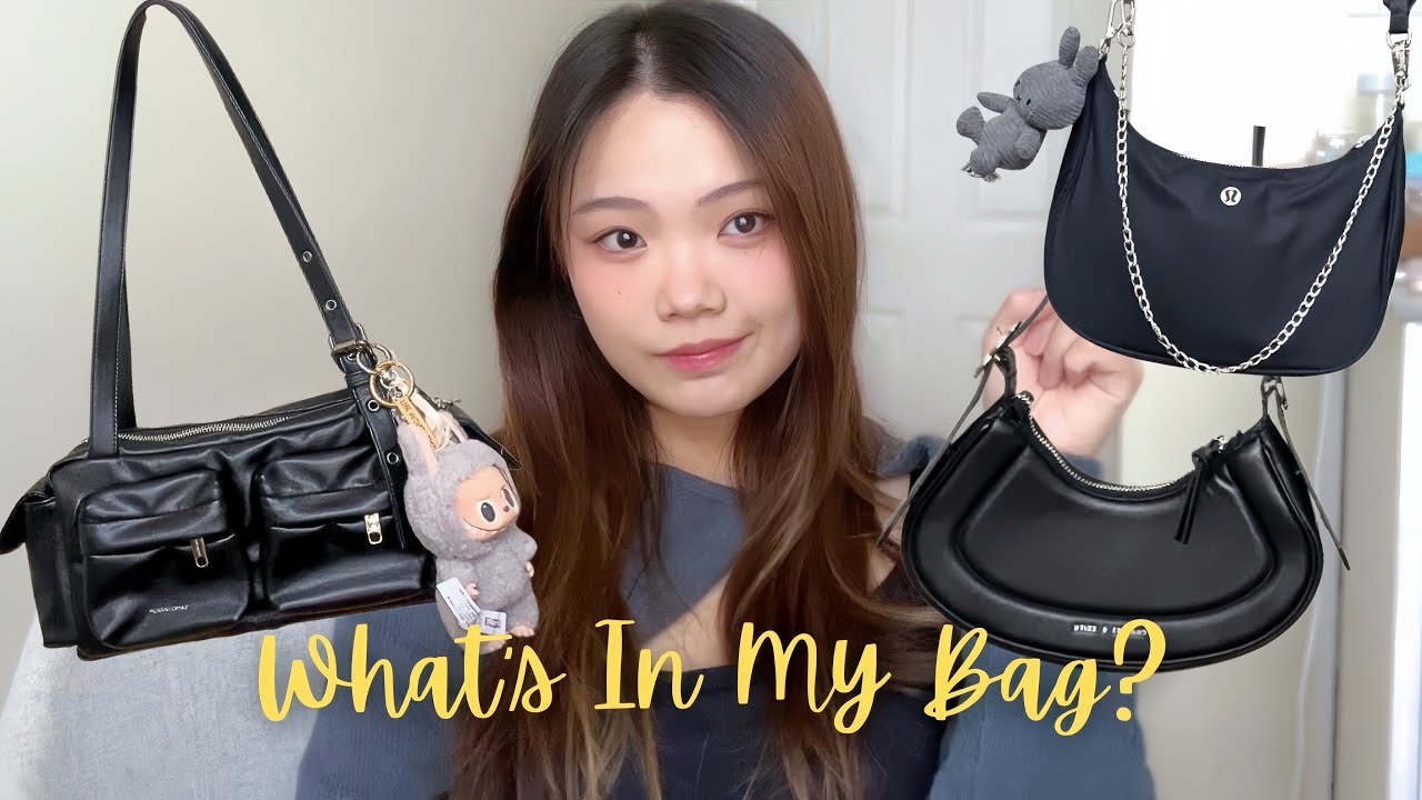 WHAT&rsquo;S IN MY BAG? 🎀 (samo ondoh pocket utility bag, itzy and han so hee collab purse, lululemon)