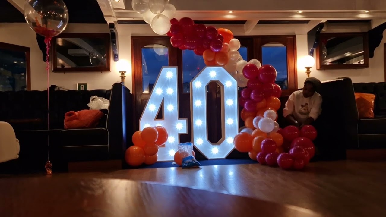 Create With Me For A 40th Birthday Boat Party || Balloon Decoration Tutorial
