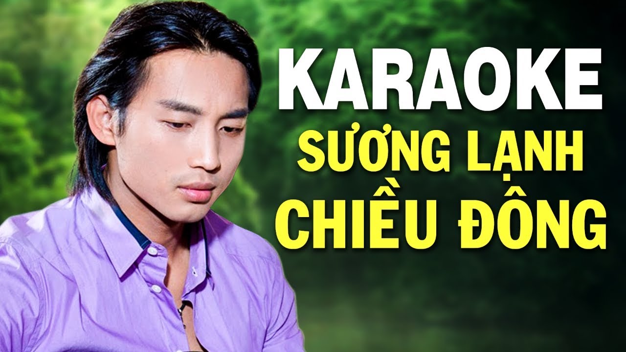 Karaoke Sương Lạnh Chiều Đông - ĐAN NGUYÊN | Beat Chuẩn Tone Nam