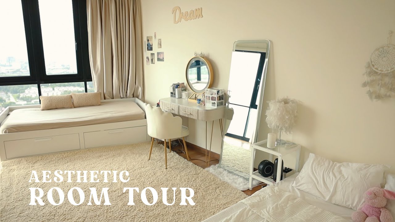 米白色 INS 风房间  阳光下温柔的卧室 Aesthetic Room Tour | JOEY MATTRESS