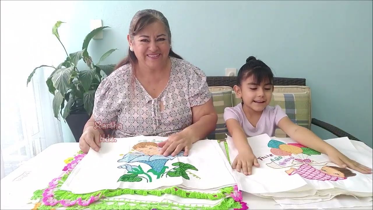 Mis Servilletas Bordadas Niñas y Niños