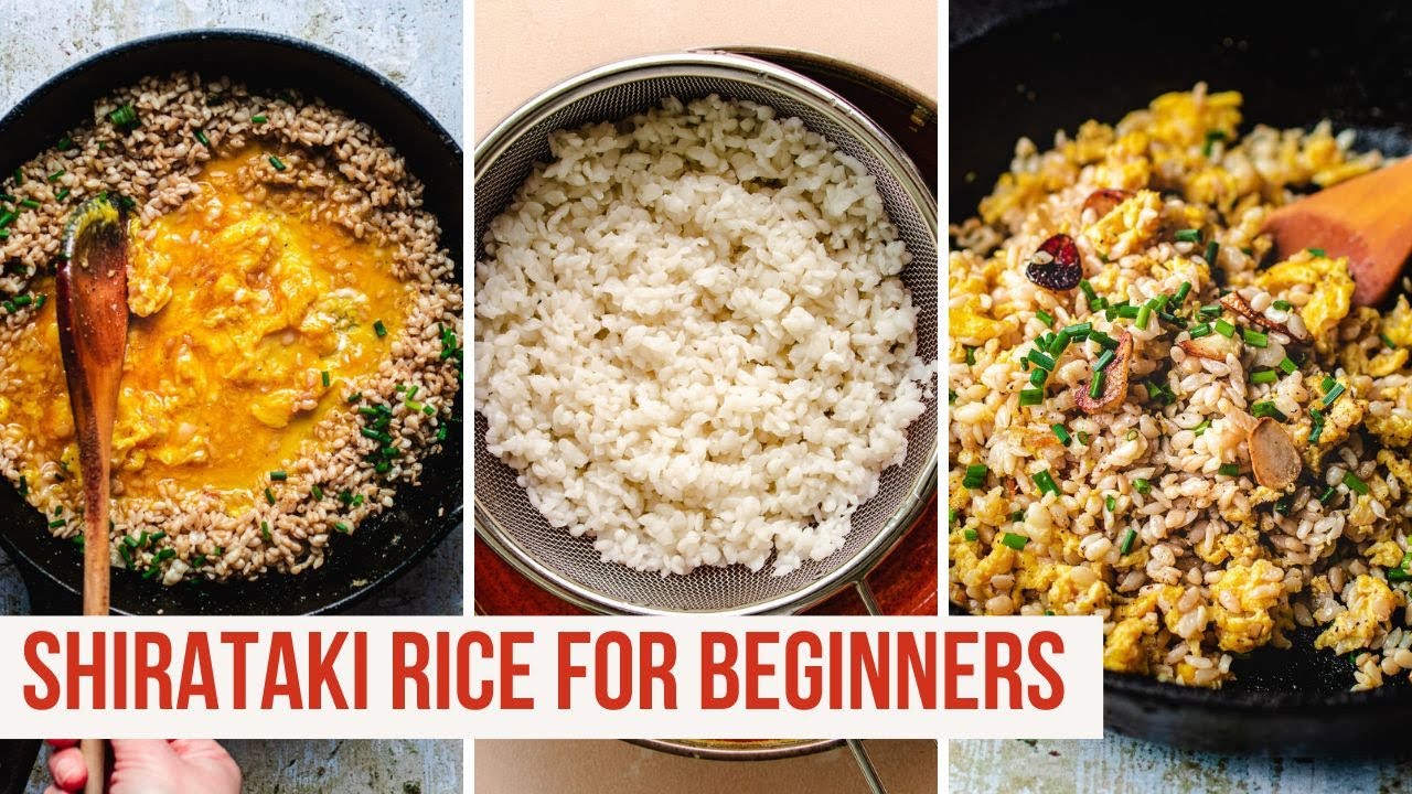 How to use shirataki rice & Make it taste like the real thing!