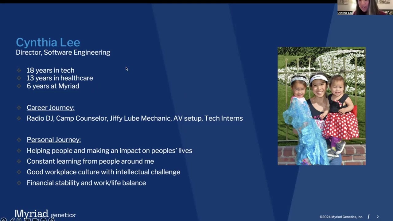 Workforce Wednesday: Cindy Lee, Director of Software Engineering at Myriad Genetics