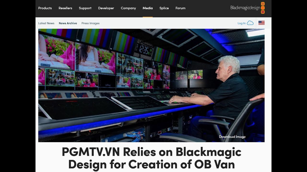 Blackmagic Design News 2025 : PGMTV.VN relies on Blackmagic Design for Creation of OB Van.