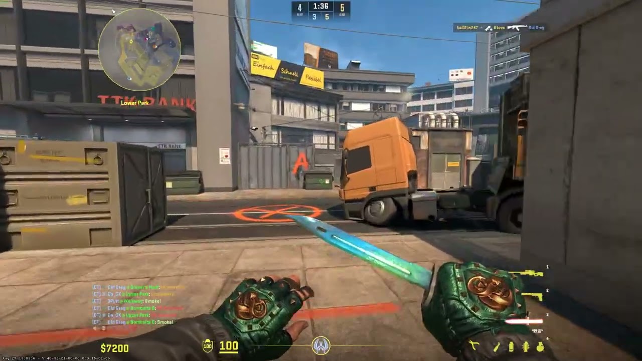 smoke criminal 1v3 4k clutch on overpass