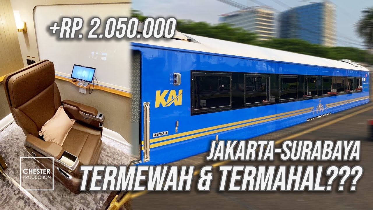 KERETA TERMEWAH & TERMAHAL Jakarta - Surabaya dengan KA Bima Compartment Suites (Part 1)