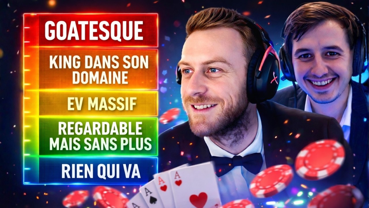 LA TIERLIST DES YOUTUBEURS POKER ! Feat @lityktv