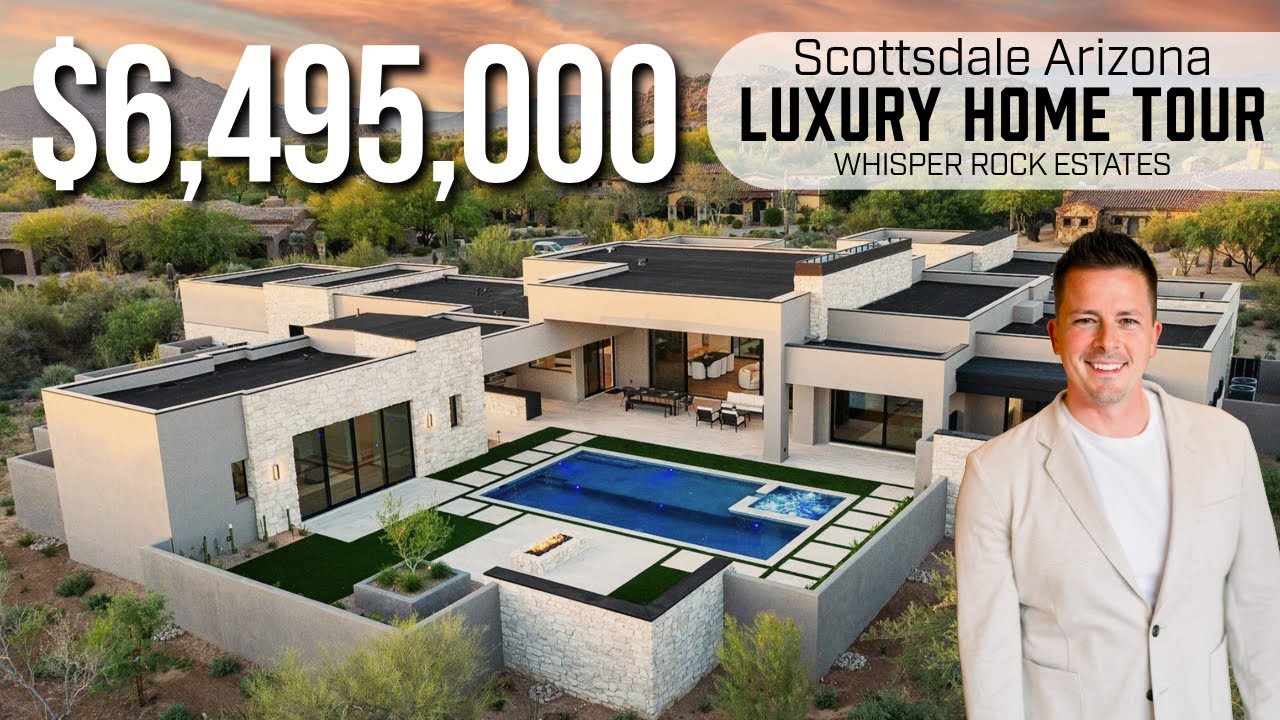 TOUR A $6.5M Scottsdale Luxury Home In Arizona | Whisper Rock Estates | Robert Godridge Realtor