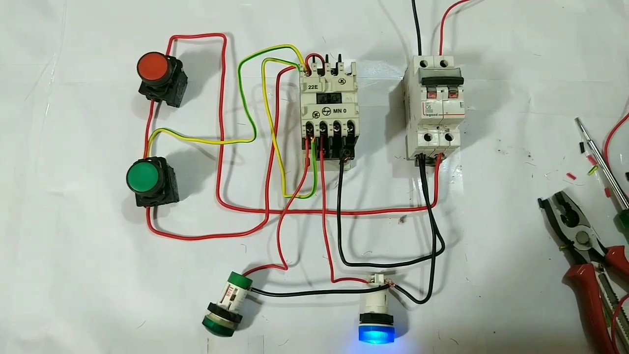 NO and NC connection With contactor || Normally open and Normally close || Dol starter || Contactor