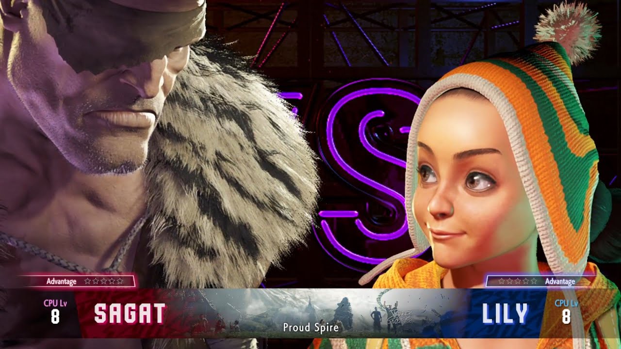SEASON 3 Sagat vs Lily (CPU8 vs CPU8) series 1