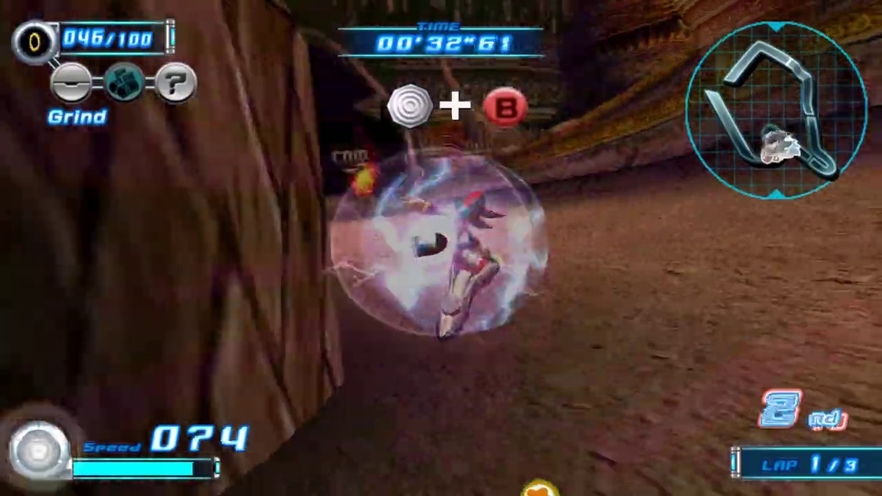 Sonic Riders Zero Gravity - Gigan Rocks - Shadow [4K 60 FPS]