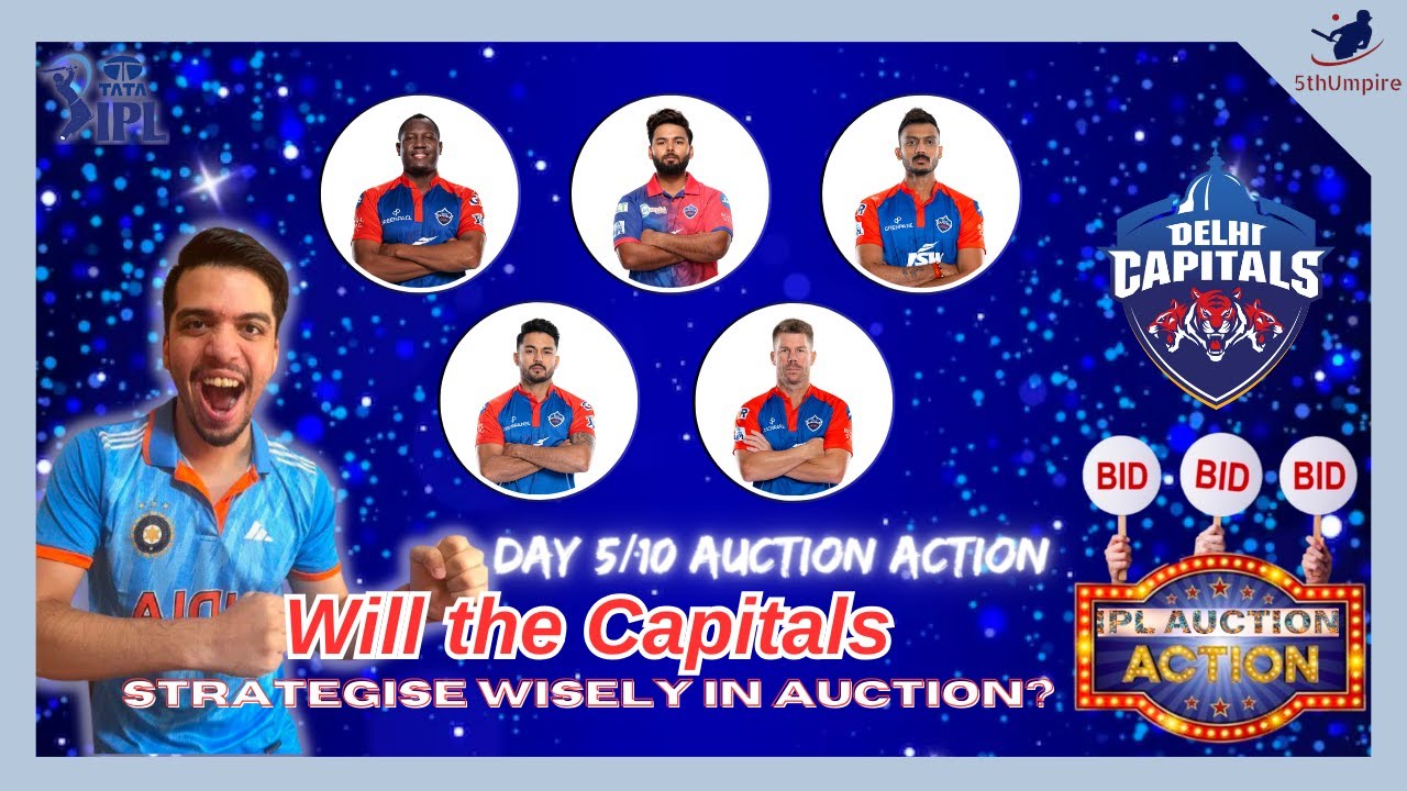 IPL Auction 2024 - Delhi Capitals (DC) Squad Analysis | Released Players | 5thumpire