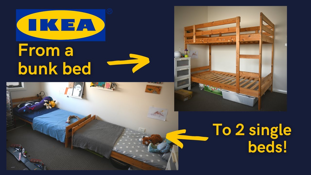 Upcycling Hack: Ikea Mydal Bunk Bed to 2 Single Beds - Easy DIY Tutorial